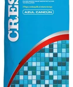 Adhesivo Azulejo Veneciano 10 Kg Azul Cancun Crest